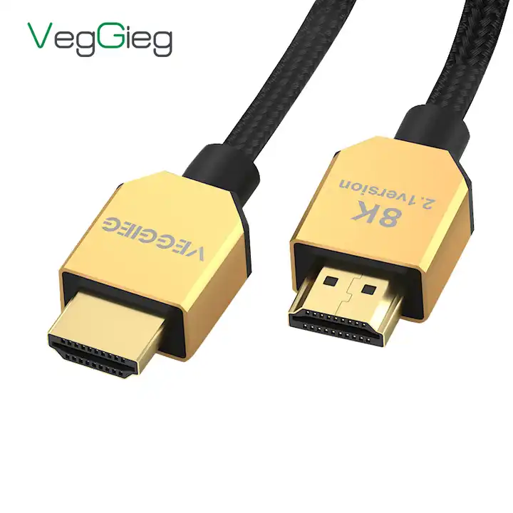 VH503 Cáp HDMI 2.1 8K60Hz Veggieg, đầu nối mạ vàng, 1.5M